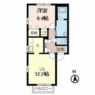 グリュック タカラ【2階】の間取り