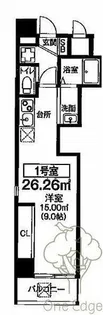 ビガーポリス369天神橋三丁目Ⅱアルチェ【7階】の間取り