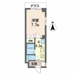 メゾン・ド・ビオラ【0101号室】の間取り