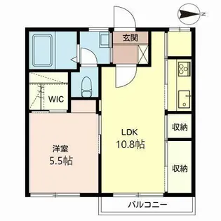 タウニィ アマワカ【0205号室】の間取り