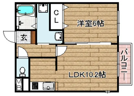 リヴェールヴィラ【112号室】の間取り