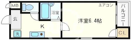 ルミエール西大橋【7階】の間取り