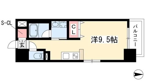 ST PLAZA AYUCHI【505号室】の間取り