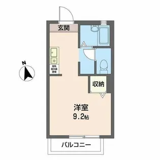 ハイツ サンシャイン【0202号室】の間取り