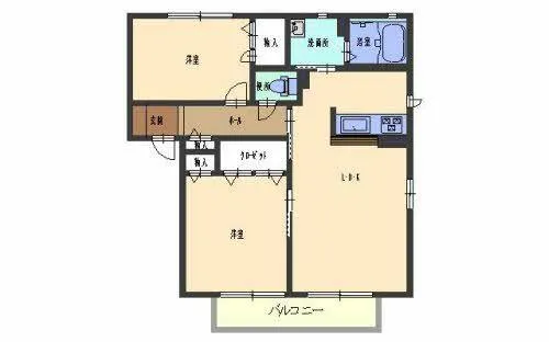 グランメール【A202号室】の間取り