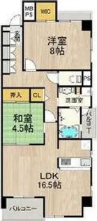 シャーメゾン白鷺【5階】の間取り