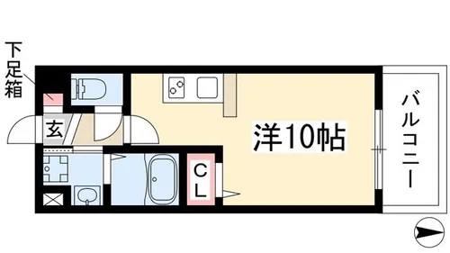 ベレーサ新瑞橋【5階】の間取り