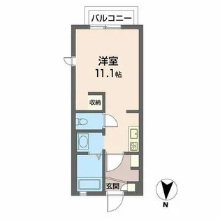 シャルマン シャンブル【0101号室】の間取り