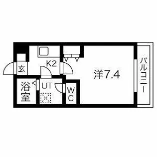 クレフラスト野並B棟【205号室】の間取り