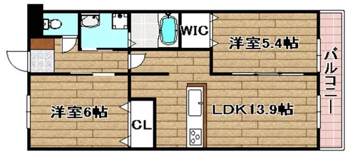 グレーシア緑ヶ丘【2階】の間取り