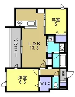 ベル アントレ西宮【3階】の間取り