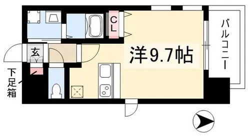 プレサンス新栄デコール【6階】の間取り
