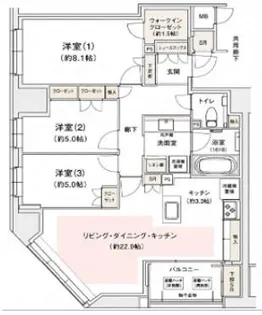 リバーガーデン四天王寺【11階】の間取り