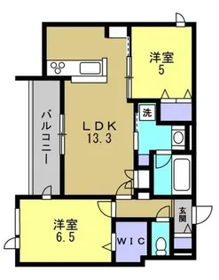 ベル アントレ西宮【4階】の間取り
