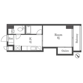 プリムローズ大橋【4階】の間取り