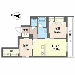 シャーメゾン 碩【0303号室】の間取り