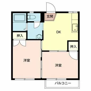 コーポレークヒル【0202号室】の間取り