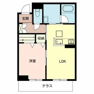 シャーメゾン 忠【0102号室】の間取り