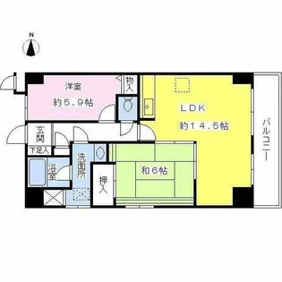 グレーシア大西【9階】の間取り