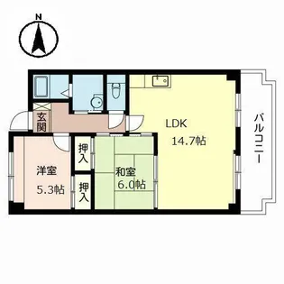 藤楓アビタシオン【0803号室】の間取り