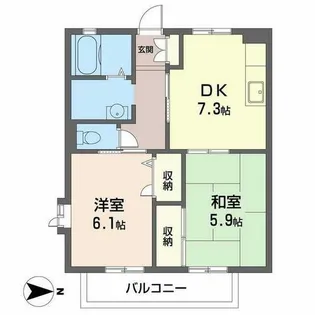 K’s Pastral【0205号室】の間取り