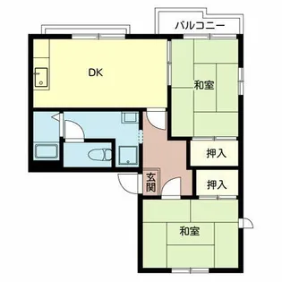 エタニティ太田【0201号室】の間取り