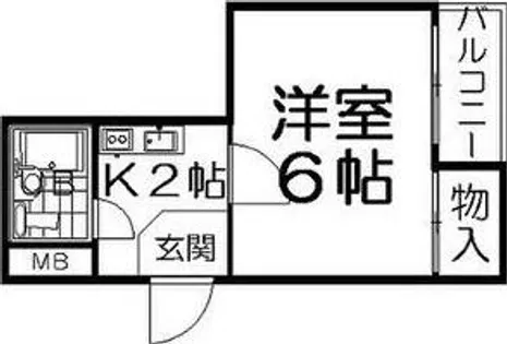 サンコーハイツ【4階】の間取り