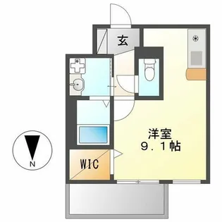 プレサンス桜通アベニュー【907号室】の間取り