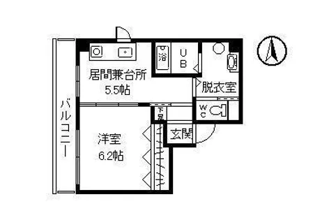 マンションふるさと館【501号室】の間取り