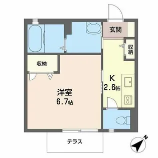 Central Maison【0105号室】の間取り