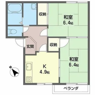 サンシャインUno【0201号室】の間取り