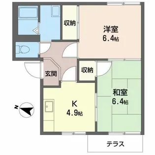 サンシャインUno【0101号室】の間取り