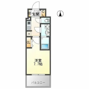 S-RESIDENCE堀田NorthⅡ【9階】の間取り