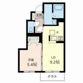 ウィスト東人丸【0103号室】の間取り