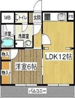 大正メゾン【6階】の間取り