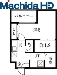大浜北町シーエム・シス【2階】の間取り