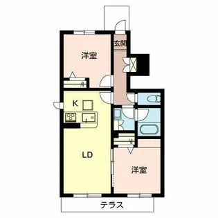 シャーメゾン明里【0103号室】の間取り
