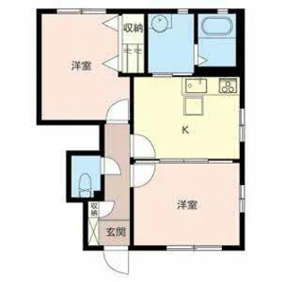 加古川ハイツ峰【0103号室】の間取り