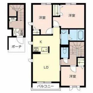 シャーメゾン尾上【0201号室】の間取り