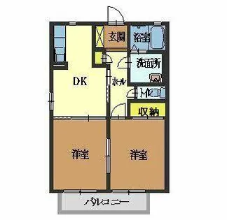 バリュージュ大久保【0205号室】の間取り