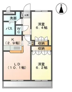 ロワールコート【2階】の間取り