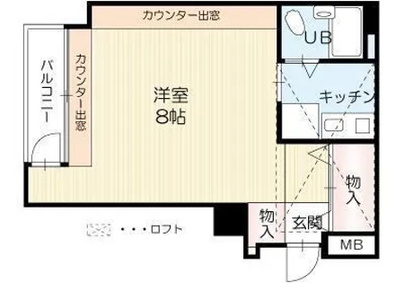 宝殿ヤングパレス2【305号室】の間取り