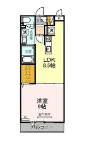 パティオ鳳【2階】の間取り