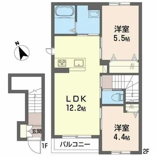 リオ【0201号室】の間取り