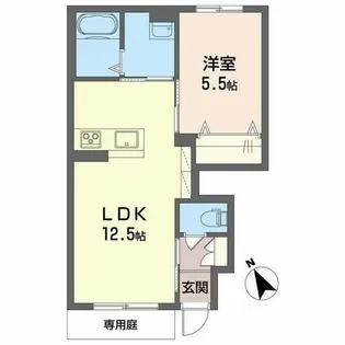 リオ【0103号室】の間取り