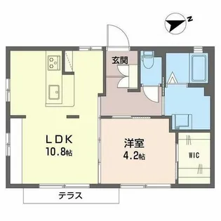 フレグランス上甲子園【0105号室】の間取り