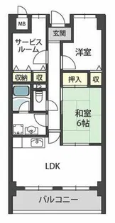 Serie天王寺東【7階】の間取り