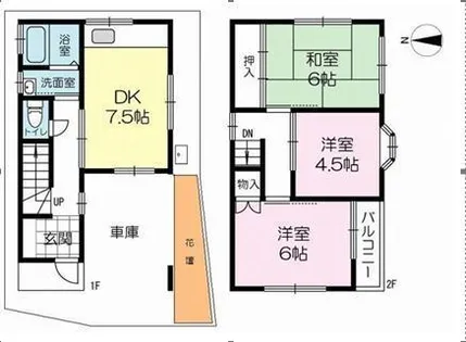 兵庫県加古川市尾上町今福【一戸建】の間取り