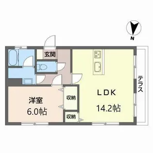 ハイツササベ【0301号室】の間取り