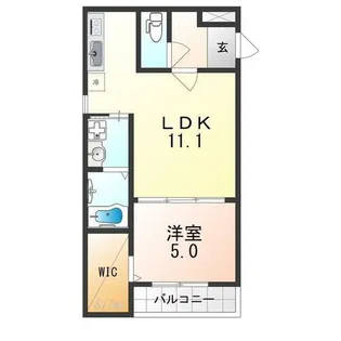 ルナパレス りんくう【1階】の間取り
